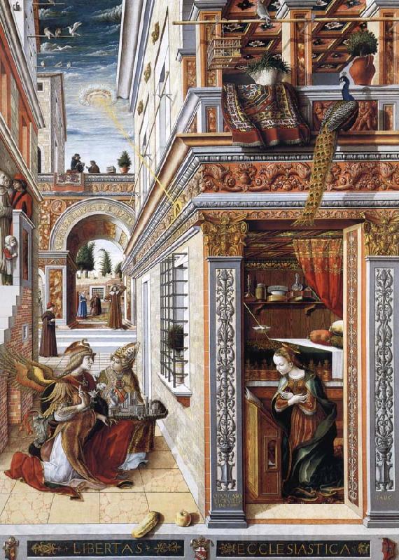 Carlo Crivelli The Annunciation Norge oil painting art